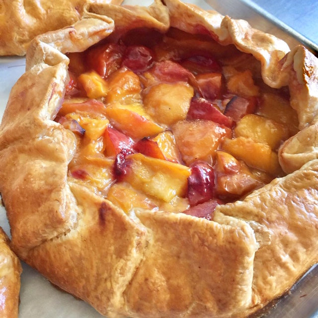 Brown Sugar Peach Pie (9 inch galette)