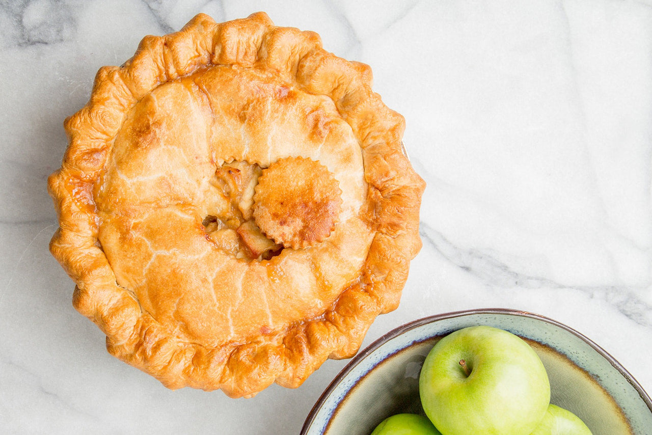 Double crust apple pie (9 inch tin)